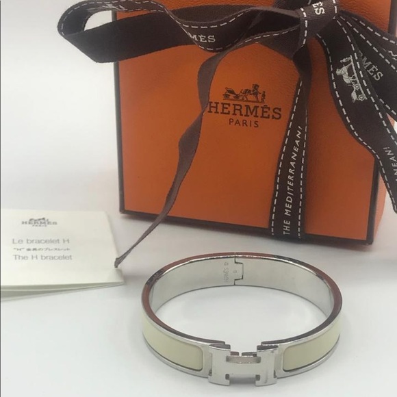 Hermès H Clic Clac Narrow Cuff Bangle Bracelet Pm - Picture 2 of 8